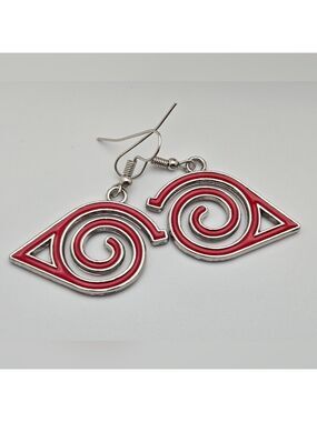 ✨2/$10✨ Naruto Hidden Leaf Village Earrings Anime Cosplay 1.5” Cute Fashion